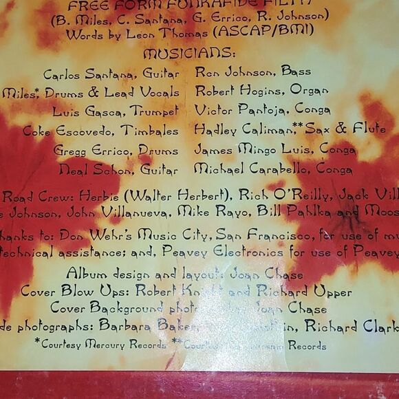 Carlos Santana Buddy Miles 1972 LP Album - Picture 9 of 10